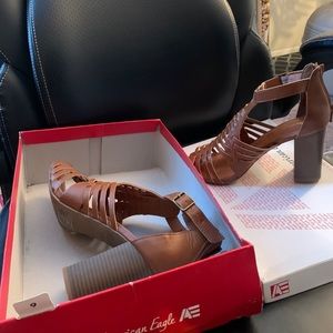 Barely worn brown heels!